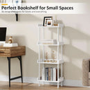 Wooden 4 Tier Bookcase For Small Spaces Living Room