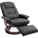 Manual Recliner Chair With Footrest And Swivel Base