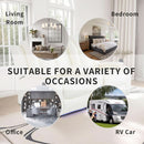 Living Room Set Leather Sofa Power Recliner Creamy White