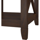 Bush Furniture Tall 5 Shelf Bookcase Bing Cherry Finish