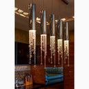 Hanging Crystal Light Fixture for Lobby, Staircase, Stairwell