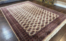 Karastan Rug 8.2 x 11.6 Beige Bokhara, Wool Pile, Vintage Discontinued Karastan Area Rug, Belgium Power Loomed Rug