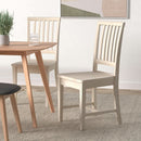 Mission Side Dining Chairs Set Of 2 Solid Parawood Unfinished 39.2 Inch Height
