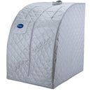 Durasage Lightweight Portable Personal Steam Sauna Spa for Relaxation at Home, 60 Minute Timer, 800 Watt Steam Generator, Chair Included - Silver