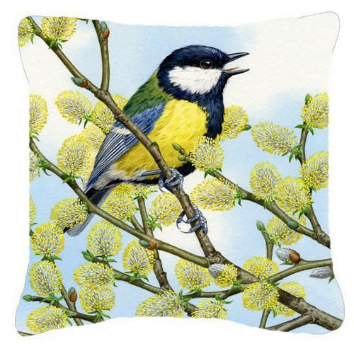 Eurasian Blue Tit by Sarah Adams Canvas Decorative Pillow ASAD0777PW1414