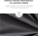 Leather Dining Chairs Set Of 4 Wingback Upholstered With Nailhead Trim Black