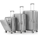 Luggage Sets 3 Piece(20/24/28), Expandable Carry On Luggage with TSA Lock Airline Approved, 100% PC Hard Shell and Lightweight Suitcase with Front Pocket and Spinner Wheels