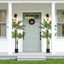 New high-end market indoor leaf simulation 180CM double rod loose tail sunflower 18-leaf pot travelers simulated artificial plants 1pcs/set