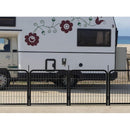 Dog Playpen Outdoor, 12 Panel Dog Fence 24" Pet Pen for Small Dogs Pet Exercise Pen for Puppy/Rabbit/Small Animals Portable Playpen for RV Camping Garden Yard, Indoor. Black, 22.2" W x 23.6" H.