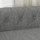 Modern Linen Fabric Light Grey Elevated Pet Bed for Small and Medium Dogs