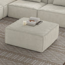 Sectional Sofa Ottoman , Cream