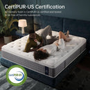 King Size Memory Foam Hybrid Mattress Fiberglass Free