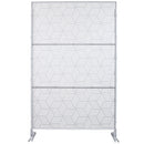 Outdoor & Indoor Privacy Screen Metal Privacy Screen 76' H×48' W, Freestanding Decorative Privacy Screen for Deck Balcony Patio, Privacy Fence Panels for Outside Lawn Garden PS116 WHITE