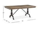 Roxbury Manor - Rectangular Dining Table - Homestead Brown