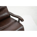 Swivel Rocker Recliner Power Glider Chair with Solid Wood Armrests - Extra Wide Reclining Sofa Chair Upholstered Faux Leather Living Room Single Sofa 350 lbs