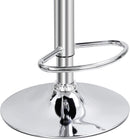 Set of 4 Adjustable Swivel PU Leather Bar Stools Modern