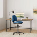 Pneumatic Adjustable Multi Task Stool Blue Ergonomic Back