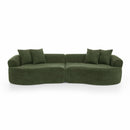 4 Seater Curved Cloud Sectional Sofa