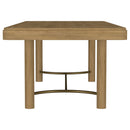 Arini 5-piece Extension Leaf Dining Table Set Sand Wash and Black