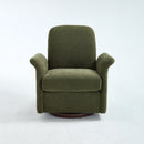 Swivel Accent Chair Modern Barrel Armchair with Wood Base for Bedroom Reading Waiting Living Room