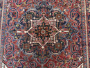 Persian Heriz Rug 6.6 x 9, Geometric Wool Persian Carpet