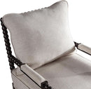 European Linen Spindle Armchairs Set Pair Cushions