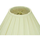 20"W x 12"H Eggshell Softback Box Pleat Coolie with Linen White Liner