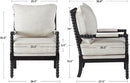 European Linen Spindle Armchairs Set Pair Cushions