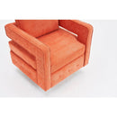 Swivel Barrel Chair for Living Room,360 Degree Swivel Club Modern Accent Single Sofa Chair, Small Leisure Arm Chair for Nursery, Hotel, Bedroom, Office