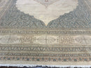 Palace Size Pak Persian Rug 12x18, Haji Jalili Design, Pakistani Carpet, Oat and Light Blue, Fine 260 KPSI