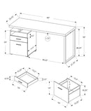 Computer Desk For Home Office, Laptop, Left Right Set - Up, Storage Drawers, Contemporary & Modern