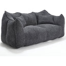 Soft beanbag chair with high resilience foam core for two people. The comfortable square recliner sofa is ideal for family members and friends engaged in games, reading, watching TV