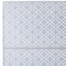 Outdoor & Indoor Privacy Screen Metal Privacy Screen 76' H×48' W, Freestanding Decorative Privacy Screen for Deck Balcony Patio, Privacy Fence Panels for Outside Lawn Garden PS107 WHITE