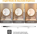 White Round LED Makeup Vanity Mirror With Charging Station 31.5 Inch