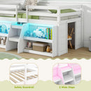 Twin Loft Bed With LED Lights And Durable Build Quality