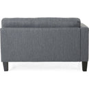 Comfy 3-Seat Sofa with Wooden Legs, Modern Style for Living Room and Study