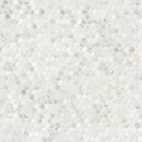 Arabescato Carrara Hexagon 11.1" x 11.5" Honed Marble Mesh-Mounted Mosaic Tile Hexagon- MSI Collection