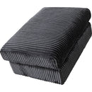 105' Oversized Sectional Sofa Cloud Couch for Living Room, Modern stripe L Shaped Couch, Comfy Boucle Modular Sofa Sleeper with Moveable Ottoman (Gery)