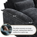 123*55'Modern U-shaped Sectional Sofa with Console,Cup Holders and USB Charger,6 Seat Upholstered Symmetrical Indoor Furniture,Comfy Chenille Cloud Couch with Chaise for Living Room,Apartment,5 Colors