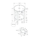 Accent Table, 2 Tier, Transitional - Espresso