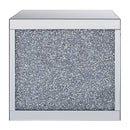 Noralie - 24" Square End Table - Mirrored & Faux Diamonds