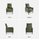 Arthur Olive Green Velvet Recliner Chair With 3 Positions