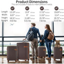 4 Piece Luggage Set Suitcase Set, ABS Hard Shell Lightweight Expandable Travel Luggage with 4 Packing Cubes, TSA Lock, Spinner Wheels for Men Women(16/20/24/28)