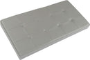Storage Ottoman Bench 30 Inch Gray Removable Divider
