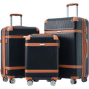 Hardshell Luggage Sets 3 Piece double spinner 8 wheels Suitcase with TSA Lock Lightweight 20"24"28"