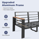 Oversized Aluminum Patio Furniture Set with Thick Cushions