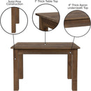 Hercules 46x30 Antique Rustic Solid Pine Farm Dining Table