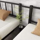 Triple Bunk Bed For Kids Metal Twin Over Twin Black