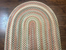 Braided American Oval Rug 3x5, Multicolor, Hand Braided
