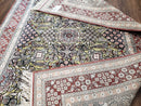 5x8 Indian Kashmiri Silk Rug with Gold Threads